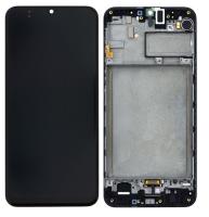 Дисплей Samsung M30 Черный (Oled) в раме