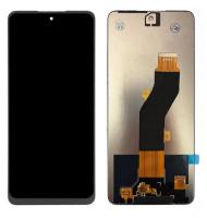 LCD дисплей для Tecno Spark 20, Spark 20C с тачскрином (черный) Оригинал