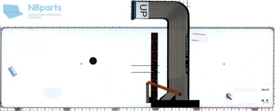 Клавиатура для ноутбука Dell Inspiron N7110, чёрная, с подсветкой, с рамкой, RU