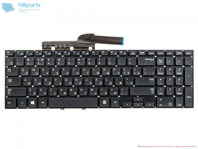Клавиатура для ноутбука Samsung NP270E5, чёрная, RU