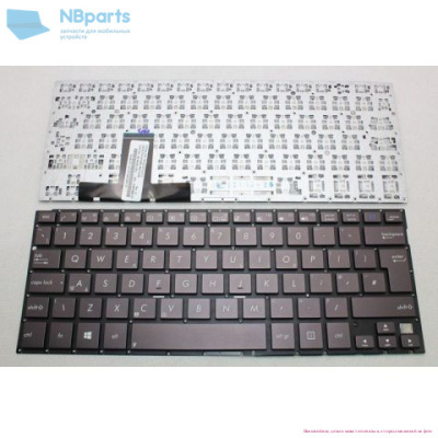 Клавиатура для ноутбука ASUS ZenBook UX32 чёрная, большой Enter, RU