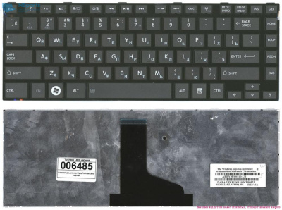 Клавиатура для ноутбука Toshiba Satellite L800, L830, чёрная, RU