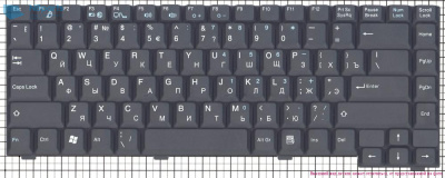 Клавиатура для ноутбука Fujitsu Amilo PI2515, PA1510, чёрная, RU