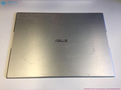 Крышка матрицы Asus W1000, серебристая, чёрная рамка