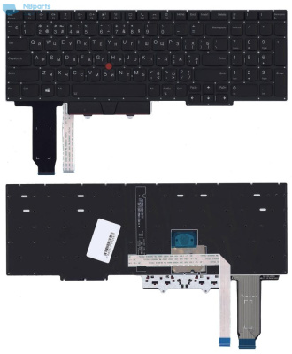 Клавиатура для ноутбука Lenovo ThinkPad E15 gen 2, чёрная, с подсветкой, RU