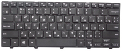 Клавиатура для ноутбука Dell Inspiron 14-3000, чёрная, с рамкой, RU