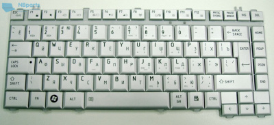 Клавиатура для ноутбука Toshiba Satellite A200, M200, серебро, RU