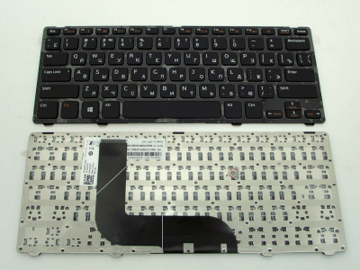 Клавиатура для ноутбука Dell Inspiron 14Z-5432, чёрная, с рамкой, RU