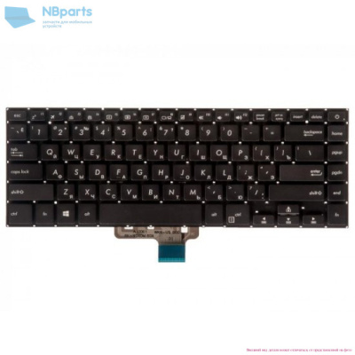 Клавиатура для ноутбука ASUS VivoBook X510 S510 F510 чёрная, с подсветкой, RU