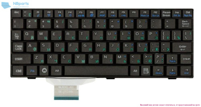 Клавиатура Asus Eee PC 700 701 900 901, чёрная, RU